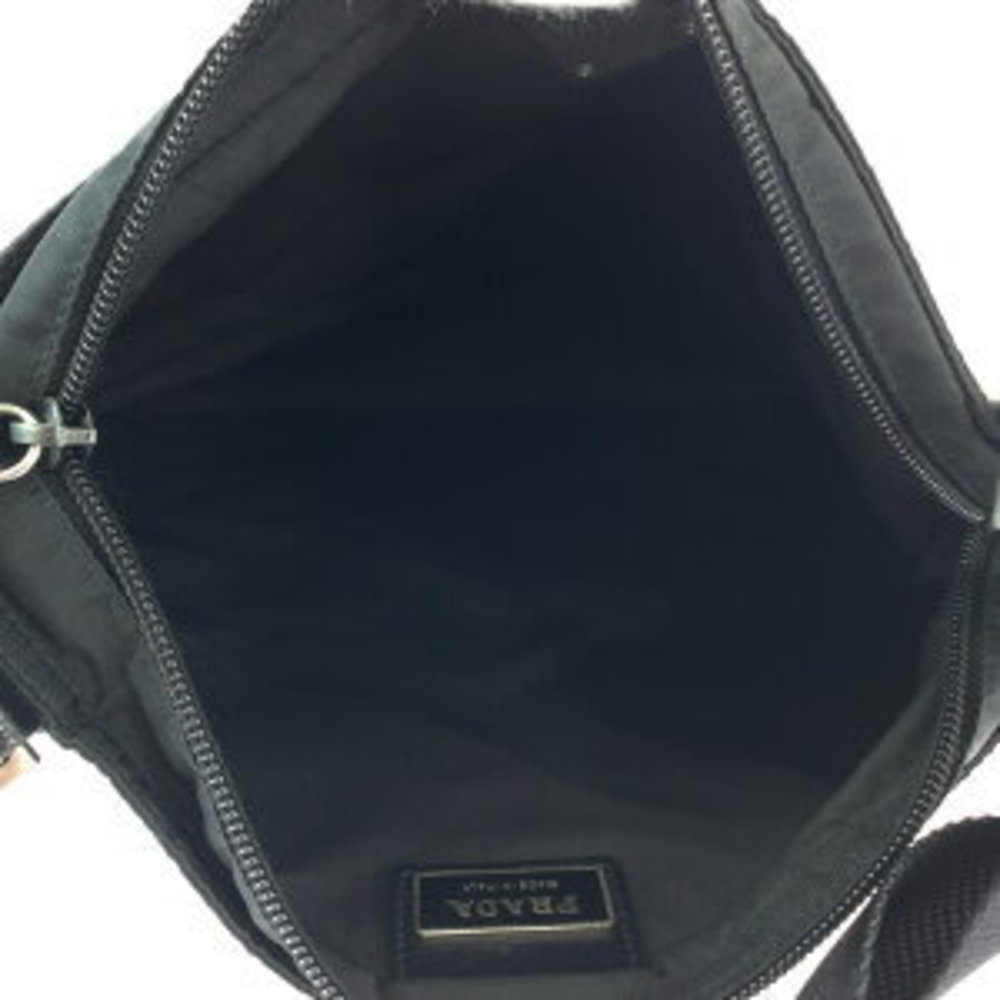 Prada Shoulder Triangular Pouch Black Nylon Bag T… - image 8